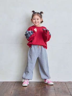 「アイテム（スウェット）」を使った、MARKEY'Sさん（キッズ・110cm）の秋コーディネート