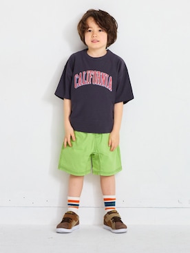 「アイテム（Tシャツ/カットソー）」を使った、MARKEY'Sさん（キッズ・110cm）の夏コーディネート