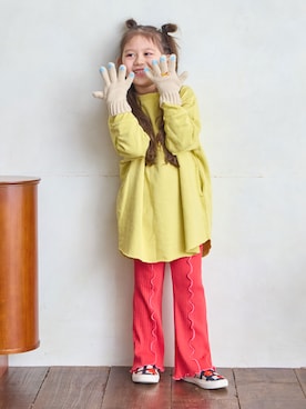 「アイテム（ワンピース/ドレス）」を使った、MARKEY'Sさん（キッズ・110cm）の冬コーディネート