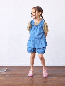「アイテム（ワンピース/ドレス）」を使った、MARKEY'Sさん（キッズ・110cm）の夏コーディネート