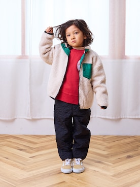 「アイテム（ブルゾン）」を使った、MARKEY'Sさん（キッズ・110cm）の冬コーディネート