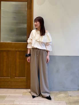 「etsinta（エシンタ）のアイテム（トップス）」を使った、yukinoさん（レディース・155cm）の春コーディネート