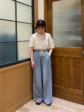 「アイテム（トップス）」を使った、yukinoさん（レディース・155cm）の夏コーディネート