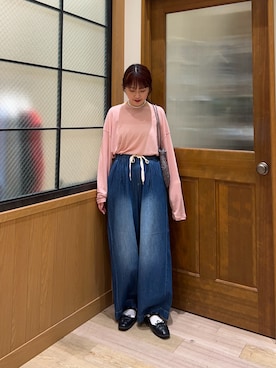 「CIAOPANIC TYPY（チャオパニックティピー）のアイテム（トートバッグ）」を使った、yukinoさん（レディース・155cm）の春コーディネート