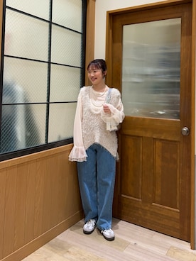 「アイテム（ベスト）」を使った、yukinoさん（レディース・155cm）の冬コーディネート