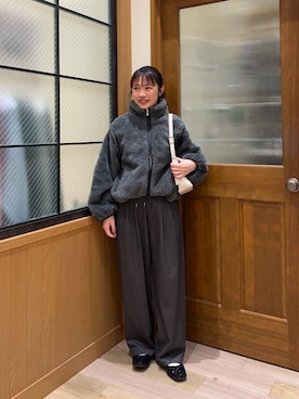 「アイテム（ブルゾン）」を使った、yukinoさん（レディース・155cm）の秋コーディネート