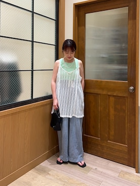 「アイテム（キャミソール）」を使った、yukinoさん（レディース・155cm・20代）の夏コーディネート