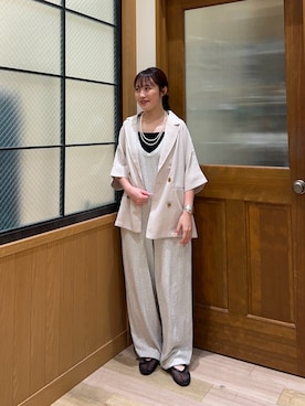 「アイテム（オールインワン・サロペット）」を使った、yukinoさん（レディース・155cm・20代）の夏コーディネート