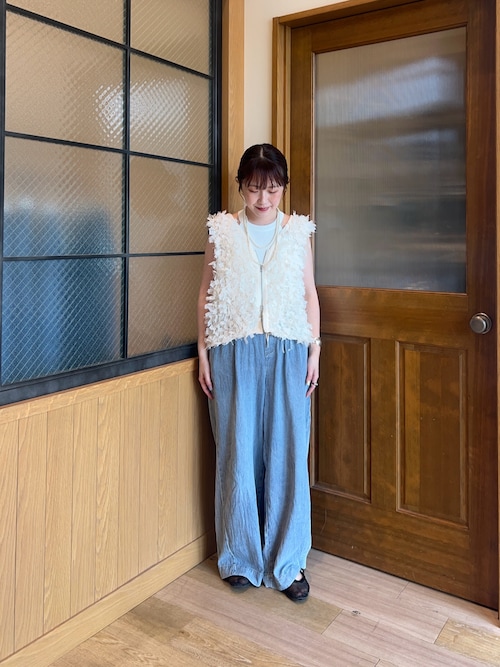 リボンフリンジZIPベスト