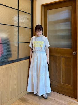 「アイテム（スカート）」を使った、yukinoさん（レディース・155cm・20代）の夏コーディネート