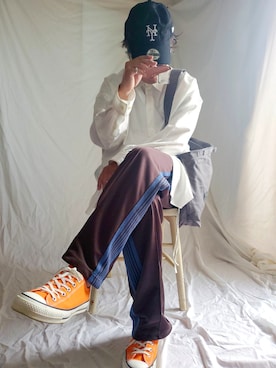 「Coming soon…」｜「アイテム（キャップ）」を使った、ARu.さん（メンズ・171cm）の夏コーディネート