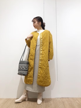 「Green　Parks（グリーンパークス）のアイテム（その他アウター）」を使った、t s u z u r uさん（レディース・160cm）の秋コーディネート
