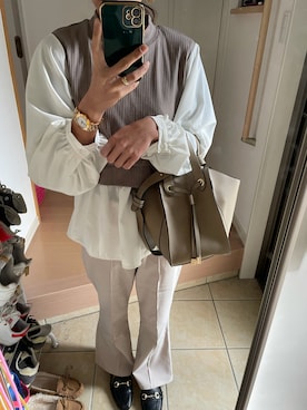 「Marc by Marc Jacobs（マークバイマークジェイコブス）のアイテム（腕時計）」を使った、Asami◡̈さん（レディース・155cm）の秋コーディネート
