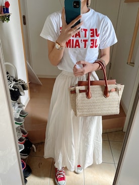 「Marc by Marc Jacobs（マークバイマークジェイコブス）のアイテム（腕時計）」を使った、Asami◡̈さん（レディース・155cm）の夏コーディネート