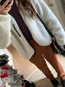 Asami◡̈さん（レディース・155cm）の冬コーディネート