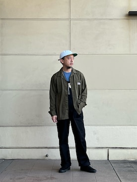 「schott（ショット）のアイテム（オールインワン・サロペット）」を使った、atsushiさん（メンズ・172cm）の春コーディネート