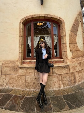 「gentle monster（ジェントルモンスター）のアイテム」を使った、Rinappeさん（レディース・162cm）の春コーディネート