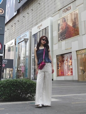 「アイテム（キャミソール）」を使った、Rinappeさん（レディース・162cm）の冬コーディネート