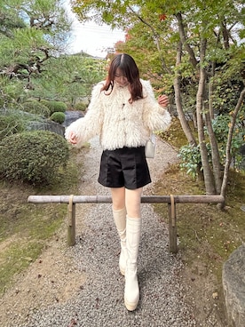 「大人可愛い、冬」｜Rinappeさん（レディース・162cm）の冬コーディネート