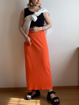 「Java（ジャバ）のアイテム」を使った、mionさん（レディース・152cm）の夏コーディネート