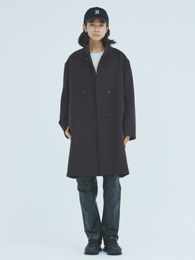 「JOURNAL STANDARD（ジャーナルスタンダード）のアイテム（ステンカラーコート）」を使った、ジャーナルスタンダード メンズさん（メンズ・181cm）の秋コーディネート
