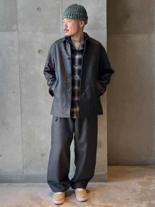 CANTON ブラックカバーオール 新品タグ付き　size L KAPITAL キャピタル 10オンスIDGIDG×8オンスIDGIDG リンゴマン