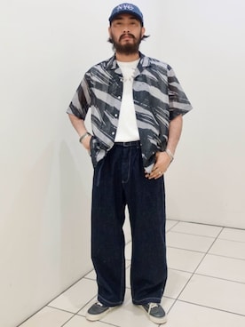 「JOURNAL STANDARD（ジャーナルスタンダード）のアイテム（タンクトップ）」を使った、ジャーナルスタンダード メンズさん（メンズ・167cm）の春コーディネート