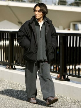 「JOURNAL STANDARD（ジャーナルスタンダード）のアイテム（ブルゾン）」を使った、ジャーナルスタンダード メンズさん（メンズ・167cm）の冬コーディネート