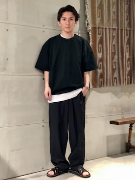 「SHELTECH（シェルテック）のアイテム」を使った、ジャーナルスタンダード メンズさん（メンズ・167cm）の夏コーディネート