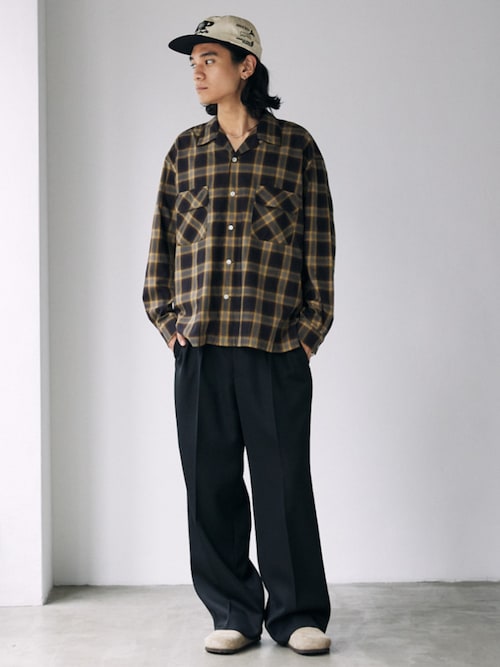 セール】J.S.Homestead / Stead OMBRE OPEN SHIRT（シャツ