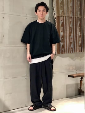 「SHELTECH（シェルテック）のアイテム」を使った、ジャーナルスタンダード メンズさん（メンズ・167cm）の夏コーディネート