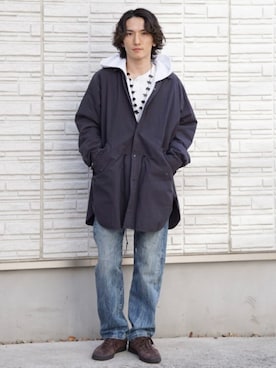 「リーバイス501」｜ジャーナルスタンダード メンズさん（メンズ・167cm）の冬コーディネート