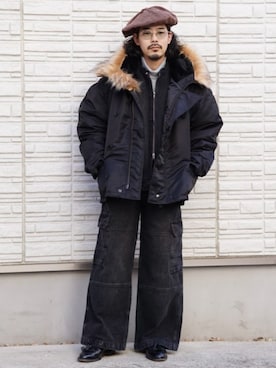 「JOURNAL STANDARD（ジャーナルスタンダード）のアイテム（ジャケット/アウター）」を使った、ジャーナルスタンダード メンズさん（メンズ・165cm）の冬コーディネート