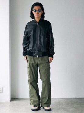 「JOURNAL STANDARD（ジャーナルスタンダード）のアイテム（ブルゾン）」を使った、ジャーナルスタンダード メンズさん（メンズ・181cm）の夏コーディネート
