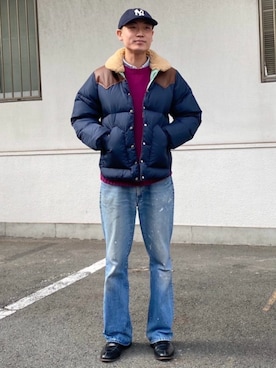 「ロッキーマウンテン」｜ジャーナルスタンダード メンズさん（メンズ・180cm）の冬コーディネート