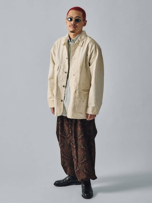 セール】J.S.Homestead / ペイズリープリント エアークルーパンツ