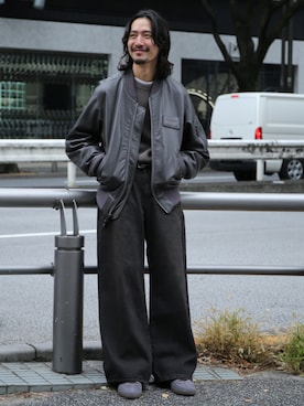 「schott（ショット）のアイテム（ジャケット/アウター）」を使った、ジャーナルスタンダード メンズさん（メンズ・174cm）の秋コーディネート