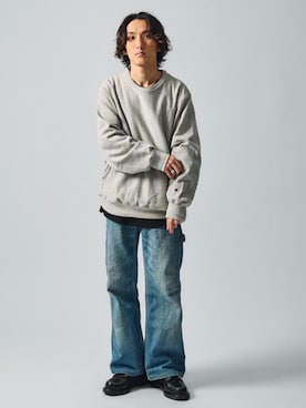 「Champion（チャンピオン）のアイテム（スウェット）」を使った、ジャーナルスタンダード メンズさん（メンズ・167cm）の冬コーディネート