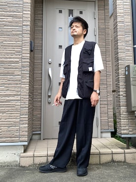 「NEW GENTLEMAN（ニュージェントルマン）のアイテム」を使った、タルナンドさん（メンズ・165cm）の秋コーディネート