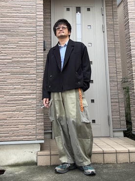 「niko and...（ニコアンド）のアイテム」を使った、タルナンドさん（メンズ・165cm）の秋コーディネート