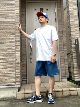 「patagonia」｜「アイテム（アナログ腕時計）」を使った、タルナンドさん（メンズ・165cm）の夏コーディネート
