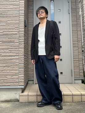 「HARE（ハレ）のアイテム」を使った、タルナンドさん（メンズ・165cm）の秋コーディネート
