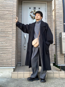 「shiki tokyo（シキトウキョウ）のアイテム（ジャケット/アウター）」を使った、タルナンドさん（メンズ・165cm）の冬コーディネート