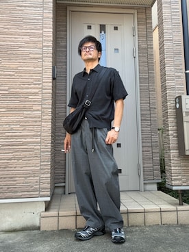 「アイテム（サングラス）」を使った、タルナンドさん（メンズ・165cm）の秋コーディネート