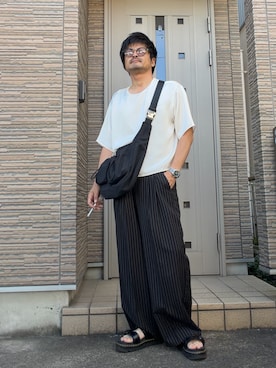 「UNDERSTATEMENTs（アンダーステイトメント）のアイテム」を使った、タルナンドさん（メンズ・165cm）の秋コーディネート