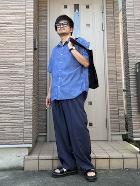 「アイテム（アナログ腕時計）」を使った、タルナンドさん（メンズ・165cm）の夏コーディネート