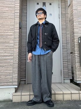 「アイテム（ブルゾン）」を使った、タルナンドさん（メンズ・165cm）の冬コーディネート