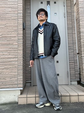 「New Balance」｜「アイテム（ジャケット/アウター）」を使った、タルナンドさん（メンズ・165cm）の冬コーディネート