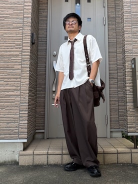 「SITRY（シトリー）のアイテム」を使った、タルナンドさん（メンズ・165cm）の秋コーディネート