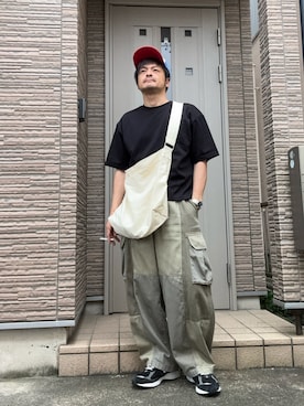 「RUUBON（ルーボン）のアイテム」を使った、タルナンドさん（メンズ・165cm）の夏コーディネート
